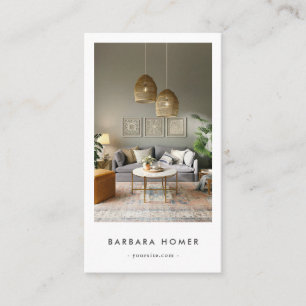 Carte De Visite Concepteur d'intérieur moderne minimaliste