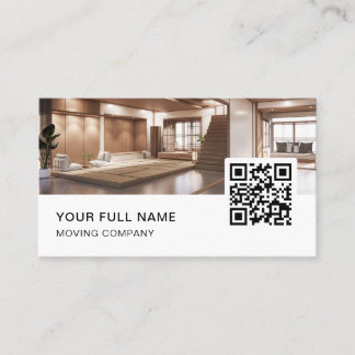 Carte De Visite Concepteur d'intérieur QR Code Logo Médias sociaux