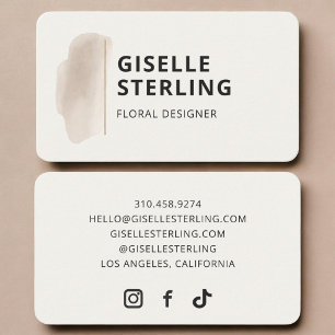 Carte De Visite Concepteur floral