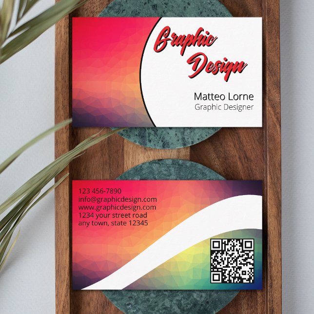 Carte De Visite Concepteur Graphique Moderne (Créateur téléchargé)