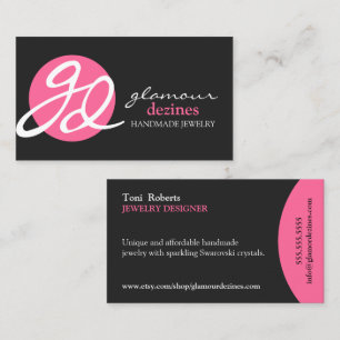 Carte De Visite Concepteur moderne et élégant de bijoux