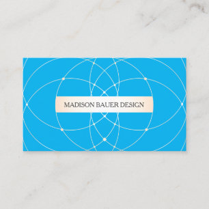 Carte De Visite Concepteur professionnel Cobalt Blue