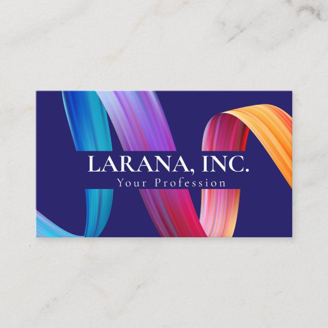 Carte De Visite Concepteur Web moderne Premium violet rose (Devant)