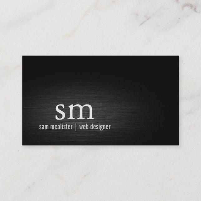 Carte De Visite Concepteur Web Monogramme Technique Internet (Devant)