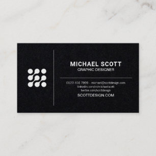 Carte De Visite Concepteurs professionnels Noir & Blanc