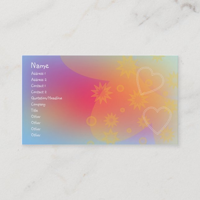 Carte De Visite Conception abstraite (Devant)