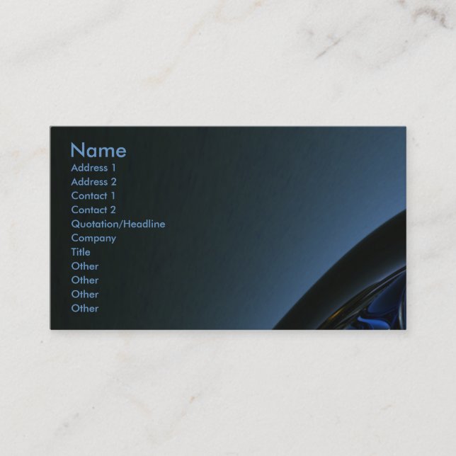 Carte De Visite Conception abstraite (Devant)