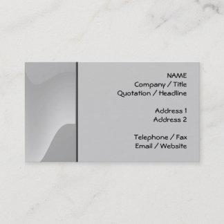 Carte De Visite Conception abstraite moderne dans gris-clair.