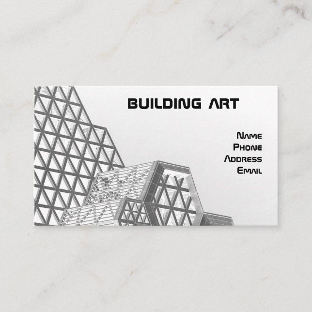 Carte De Visite Conception architecturale avec les éléments (Devant)