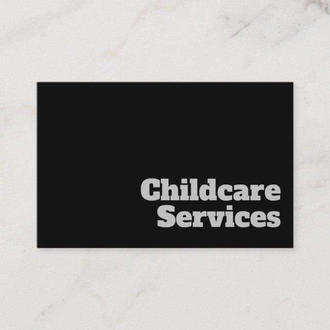 Carte De Visite Conception audacieuse et claire des services de ga (Devant)