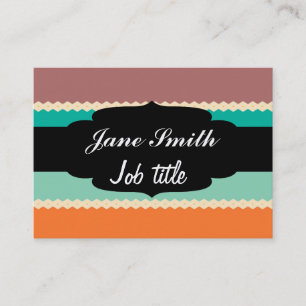 Carte De Visite Conception d'abrégé sur rangées de losange