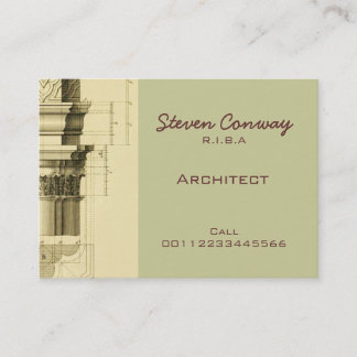 Carte De Visite Conception d'architecture gothique de ~