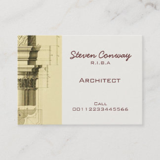 Carte De Visite Conception d'architecture gothique de ~