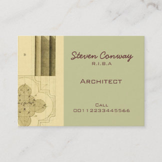 Carte De Visite Conception d'architecture gothique de ~