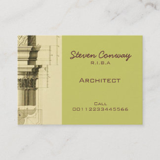 Carte De Visite Conception d'architecture gothique de ~