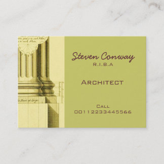 Carte De Visite Conception d'architecture gothique de ~