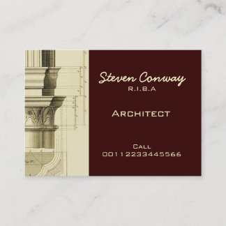 Carte De Visite Conception d'architecture gothique de ~
