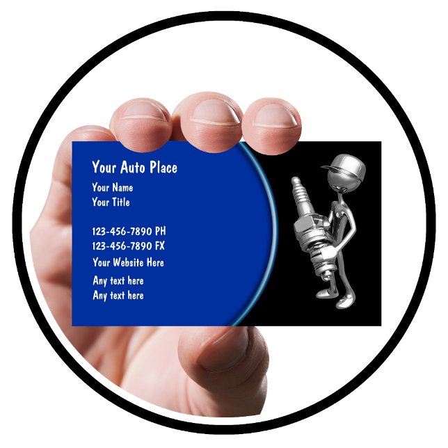 Carte De Visite Conception de bougie rétro automobile (Créateur téléchargé)