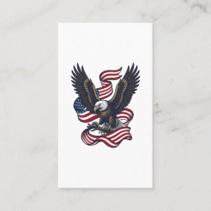 Carte De Visite Conception de chemise vectorielle aigle patriotiqu