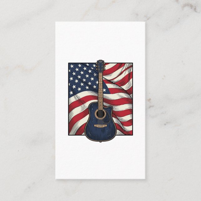 Carte De Visite Conception de chemise vectorielle drapeau patrioti (Devant)