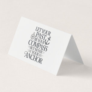 Carte De Visite Conception de citation nautique inspirante.