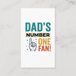Carte De Visite Conception de famille vintage numéro un de papa_1