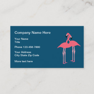 Carte De Visite Conception de flamant rose