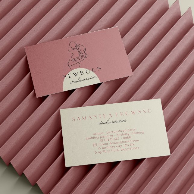 Carte De Visite Conception de garde d'enfants charmante pour les n (Charming Childcare Design for Nannies, Babysitters Business Card)