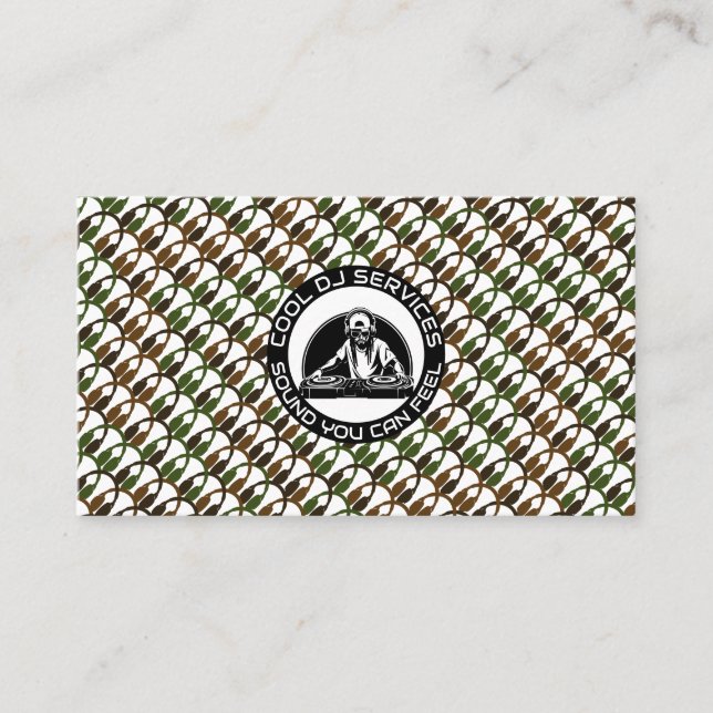 Carte De Visite Conception de logo sonore DJ / Création d'identité (Devant)