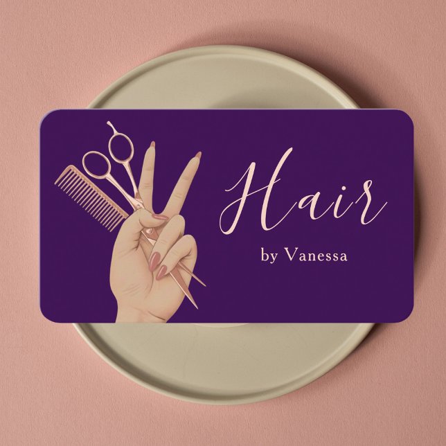 Carte De Visite Conception de marque de salon de luxe Coiffeur Coi (Créateur téléchargé)