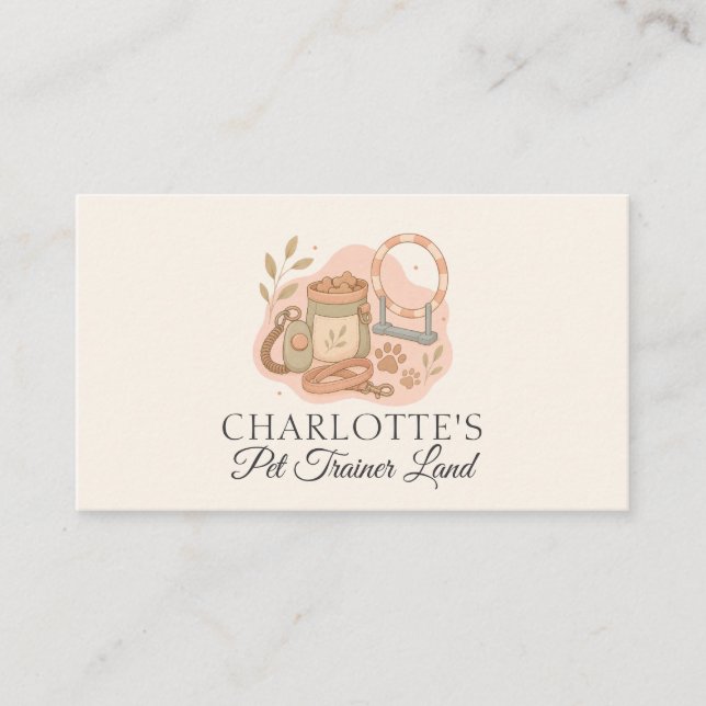 Carte De Visite Conception de marque pour la garde d'animaux (Devant)