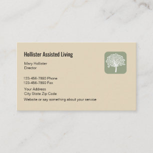 Carte De Visite Conception de résidence pour seniors assistés