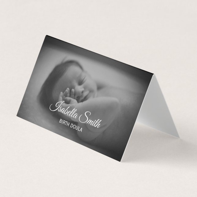 Carte De Visite Conception de soins néonataux de doula de naissanc (Devant)
