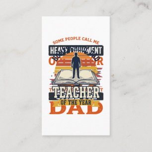 Carte De Visite Conception de t-shirt vintage pour papa opérateur