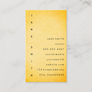 Carte De Visite Conception de texte vertical