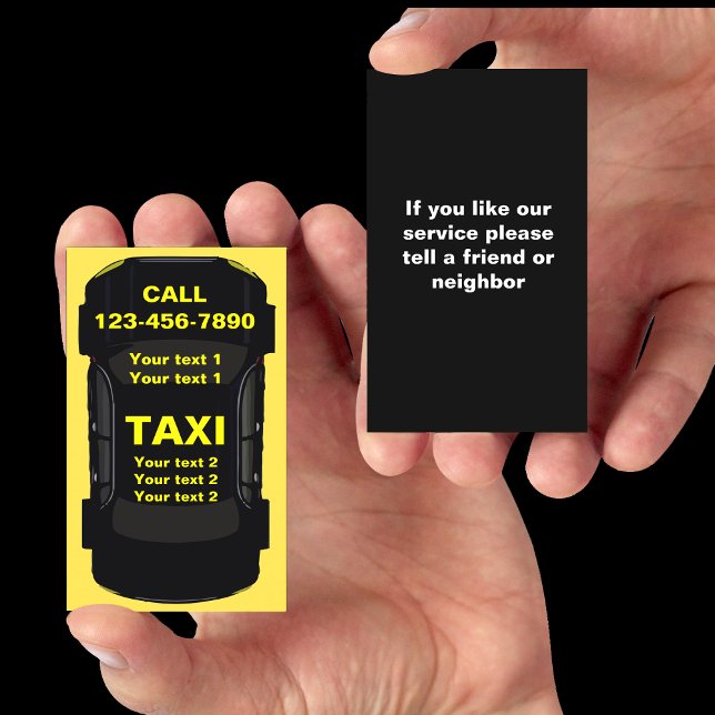 Carte De Visite Conception de transport de taxi cool (Créateur téléchargé)