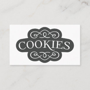 Carte De Visite Conception d'emblème de boulangerie de biscuits fi