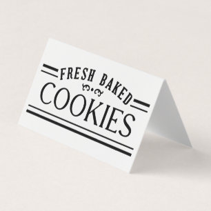 Carte De Visite Conception d'emblème de boulangerie de biscuits fi