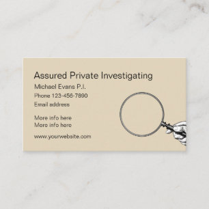 Carte De Visite Conception d'enquêteur privé
