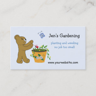 Carte De Visite Conception d'entreprise de jardin mignon