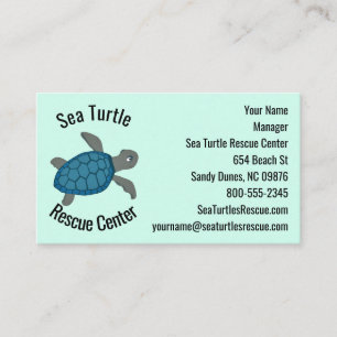Carte De Visite Conception des tortues marines