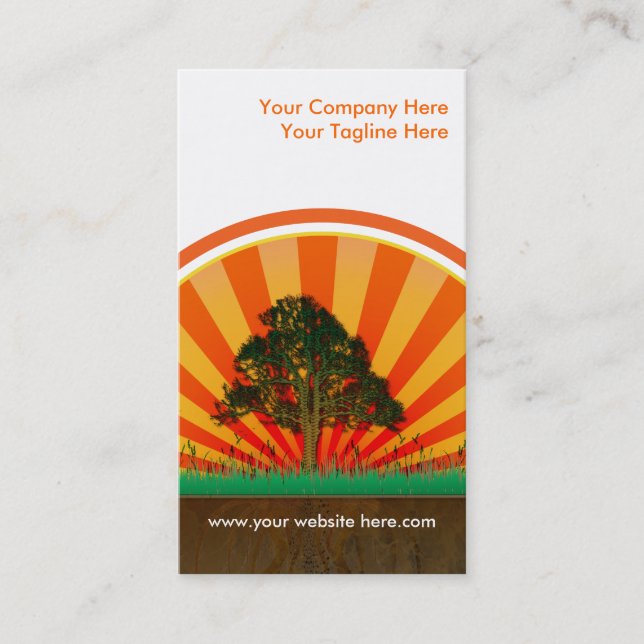 Carte De Visite conception d'été (Devant)