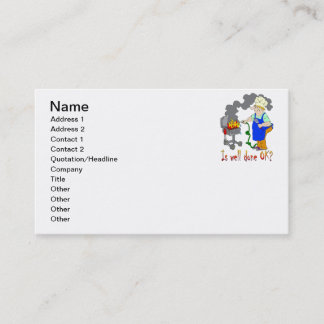 Carte De Visite Conception drôle de barbecue - est bien fait