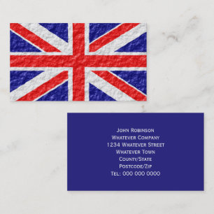 Carte De Visite Conception du drapeau Union Jack