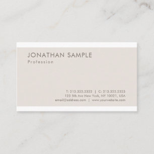Carte De Visite Conception élégante minimaliste moderne simple pop