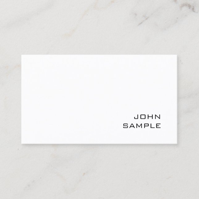 Carte De Visite Conception élégante moderne professionnelle simple (Devant)