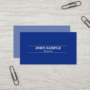 Carte De Visite Conception élégante professionnelle moderne bleu o