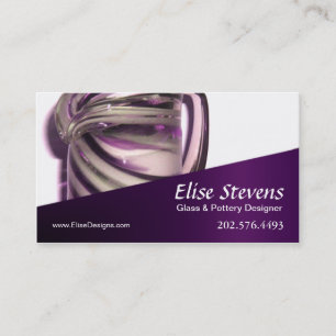 Carte De Visite Conception en verre de "Glassique" -, concepteur