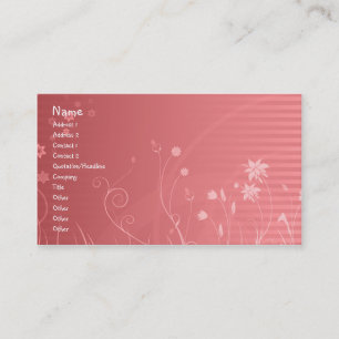 Carte De Visite Conception florale