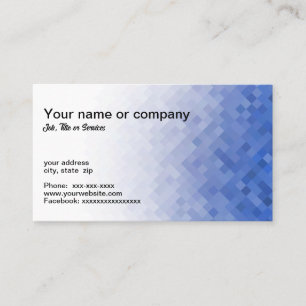 Carte De Visite Conception géométrique bleue